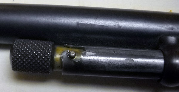 detail, Stevens No. 70 magazine tube, closed